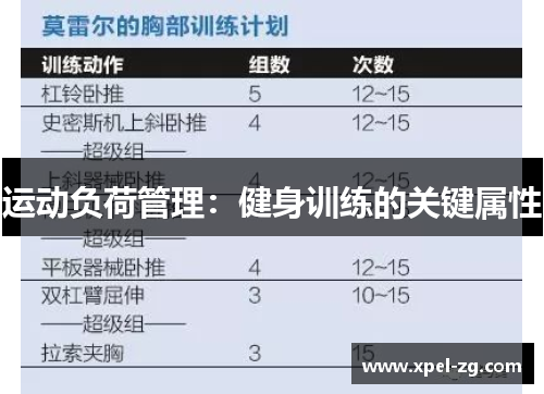 运动负荷管理：健身训练的关键属性